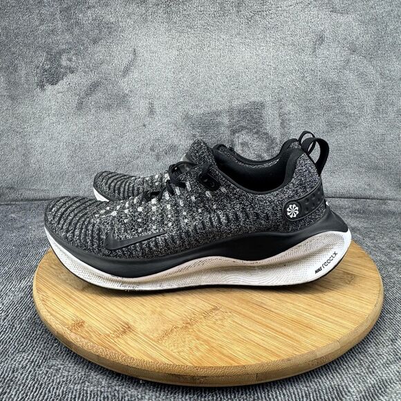 Nike InfinityRN 4 Running Shoes Womens Size 10 Black White Flyknit ReactX - Picture 3 of 9